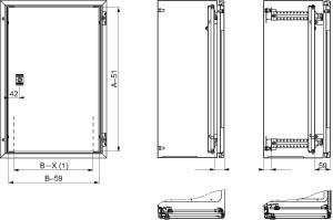 Schneider Electric Door Operating Panel Switchgear Cabinet
