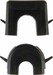 Cable entry Duct slider Black 181305