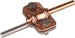 Disconnection clamp for lightning protection Copper/steel 460517