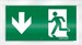 Pictogram for emergency luminaire Acrylic plate Exit EN10079023