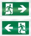 Pictogram for emergency luminaire Acrylic plate Exit EN10079047