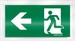 Pictogram for emergency luminaire Acrylic plate Exit EN10079061