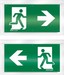 Pictogram for emergency luminaire Acrylic plate Exit EN10079092