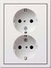 Socket outlet Protective contact 2 0780112