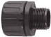 Screw connection for corrugated plastic hose 28 mm 166-21027