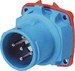 Round socket/plug for high currents 32 A Device plug 5 6138017