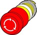 Front element for mushroom push-button Red Round 38 mm 263467