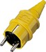 Plug with protective contact (SCHUKO) Plastic 10840