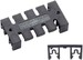 Cable guide for cabinets Cable guard rail 87201014
