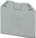 Endplate and partition plate for terminal block Grey 3047206