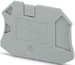 Endplate and partition plate for terminal block Grey 3047141