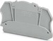 Endplate and partition plate for terminal block Grey 3047491