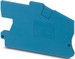 Endplate and partition plate for terminal block Blue 3213979