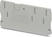 Endplate and partition plate for terminal block Grey 3211508