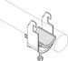 One-piece strut clamp 20 mm 24 AC-IW