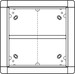 Mounting frame for door station 4 Aluminium 1881570