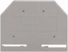 Endplate and partition plate for terminal block Grey 280-301