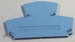 Endplate and partition plate for terminal block Blue 1059180000