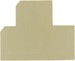 Endplate and partition plate for terminal block Beige 0631360000
