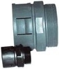 Screw connection for corrugated plastic hose