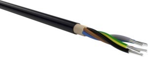 Low voltage power cable Al 16 mm² NAYY-J  5x 16 RE         S