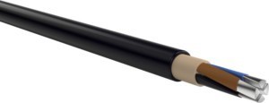 Low voltage power cable Al 150 mm² NAYY-O 4x150 SE S