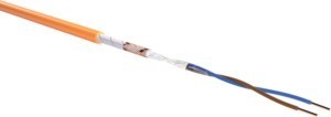 Low voltage power cable Cu, bare 4 mm² NHXCH E30 2x4RE/4 T500