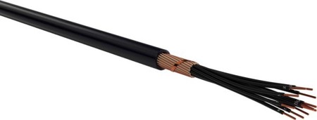 Low voltage power cable Cu, bare 10 mm² NYCY 7x10 RE/10 S