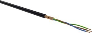 Low voltage power cable Cu, bare 4 mm² NYCY 3x4 RE/4 S