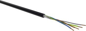 Low voltage power cable Cu, bare (N)YZG2Y-J 4x 2,5RE Tr.500