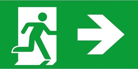 Pictogram for emergency luminaire Acrylic plate 4 0071 354 131