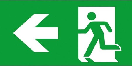 Pictogram for emergency luminaire Acrylic plate 4 0071 354 505