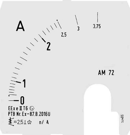 Measuring scale for installation Ampere 50 GHG4101928R0009