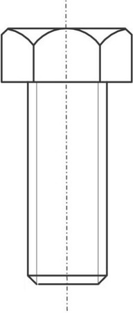 Hexagon head bolt Stainless steel Untreated 2 2480 054 000