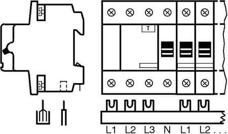 Phase busbar 4 GHV0360875R0025