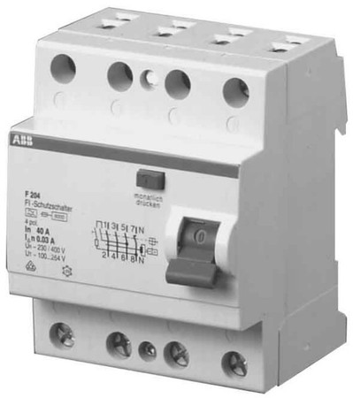 Residual current circuit breaker (RCCB) 4 400 V 2CSF204401R1630