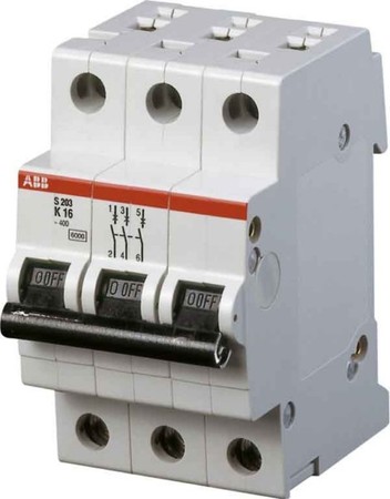 Miniature circuit breaker (MCB) K 3 3 A 2CDS253001R0317