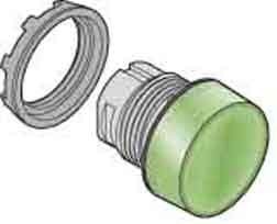 Front element for indicator light 1 Green Round 1SFA611400R1002