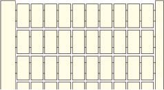 Labelling for terminal block 6 mm 1SNA232000R0000