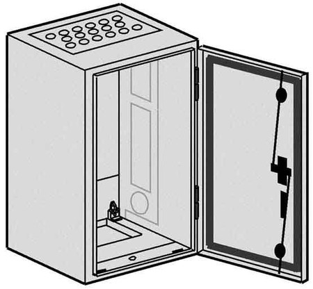 Unequipped meter cabinet Surface mounting Steel plate SP 13