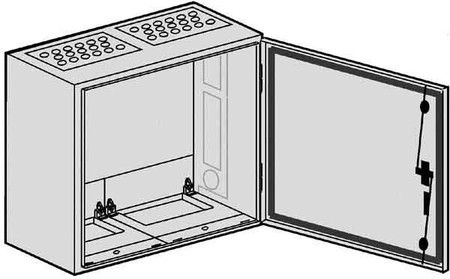 Unequipped meter cabinet Surface mounting Steel plate SP 23