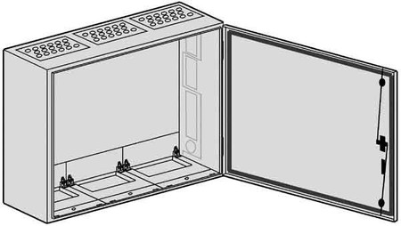 Unequipped meter cabinet Surface mounting Steel plate SP 34