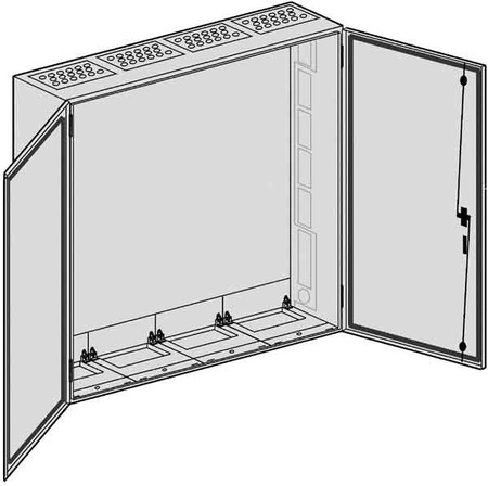 Unequipped meter cabinet Surface mounting Steel plate SP 47