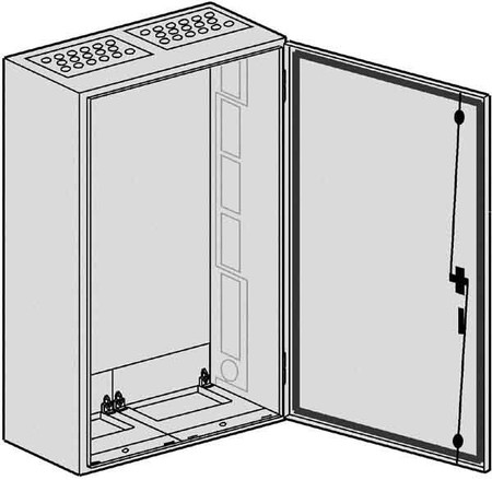 Unequipped meter cabinet Surface mounting Steel plate SP 26