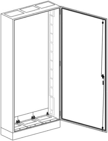 Unequipped meter cabinet Surface mounting Steel plate SP 312