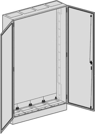 Unequipped meter cabinet Surface mounting Steel plate SP 412