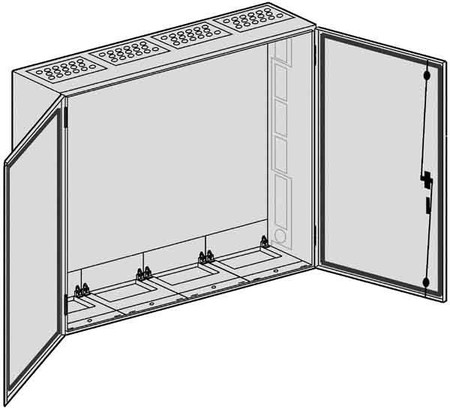 Unequipped meter cabinet Surface mounting Steel plate SP 46