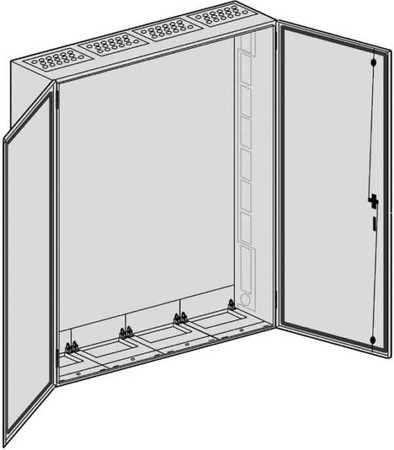 Unequipped meter cabinet Surface mounting Steel plate SP 49