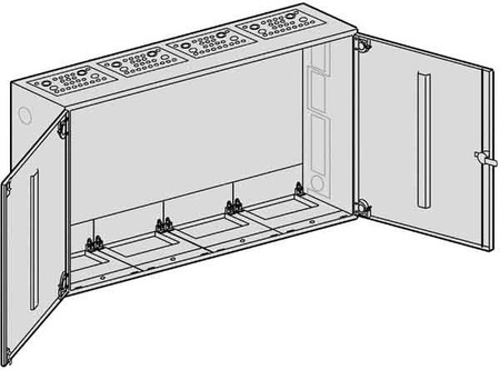 Unequipped meter cabinet Steel plate S 44