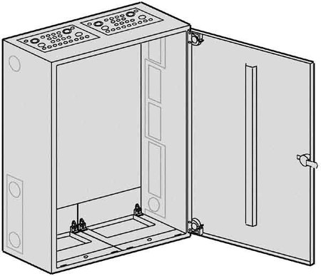 Unequipped meter cabinet Steel plate S 25